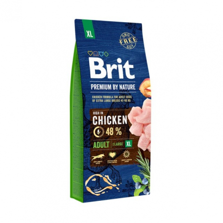 Caini - Hrana uscata pentru caini, Brit Premium by Nature Adult XL, 15 KG