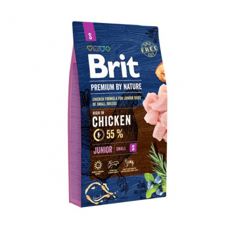 Hrana uscata caini - Brit Premium by Nature Junior S