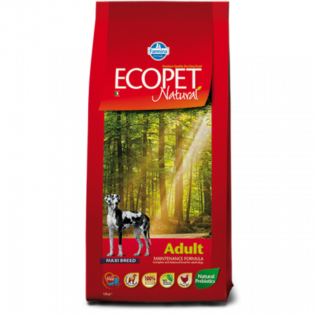 Hrana uscata caini - Farmina Ecopet Natural Maxi Adult cu Pui, 12 Kg