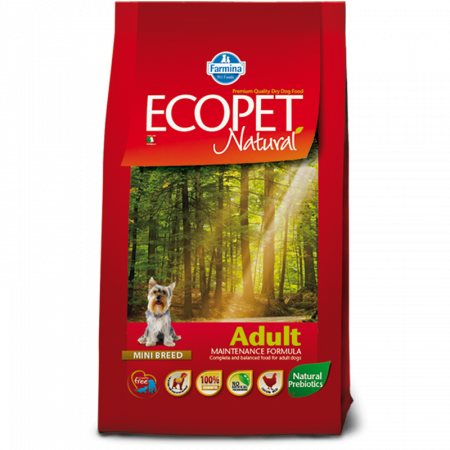 Hrana uscata caini - Farmina Ecopet Natural Mini Adult Pui, 12 Kg