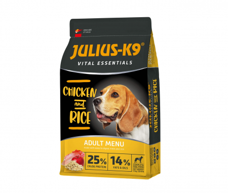 Hrana uscata caini - JULIUS K-9 HighPremium Adult Vital Essentials Pasare si orez, 12kg