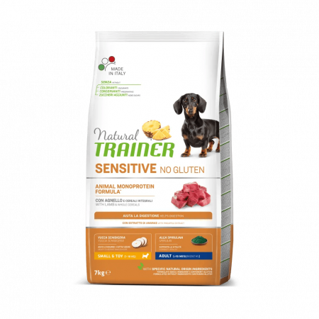 Hrana uscata caini - Natural Trainer Sensitive No Gluten Mini & Toy Adult cu Miel