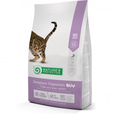 Pisici - Nature's Protection Cat Sensitive Digestion, 7 kg