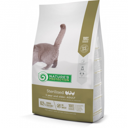 Pisici - Nature's Protection Sterilised, 7 kg