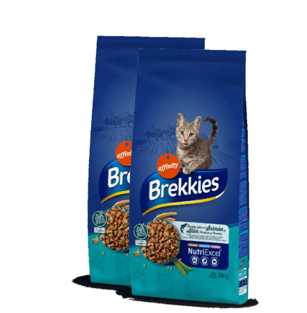 Hrana uscata pentru pisici - Brekkies Excel Somon, Ton si Legume