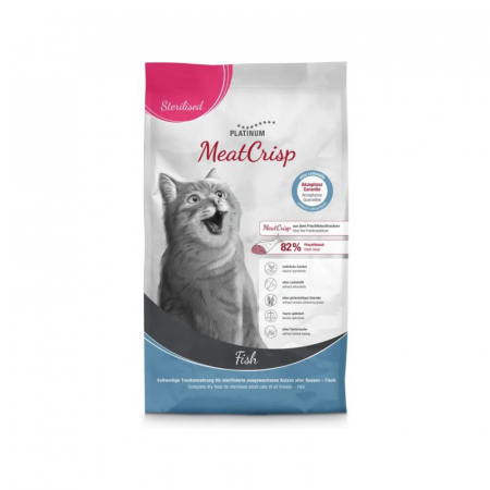 Pisici - Platinum MeatCrisp Adult Sterilised Fish