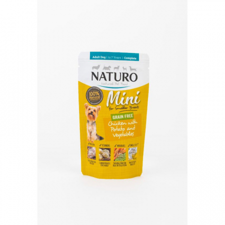 Naturo Adult Mini Dog Grain Free Pui cu Cartof si vegetale [1]