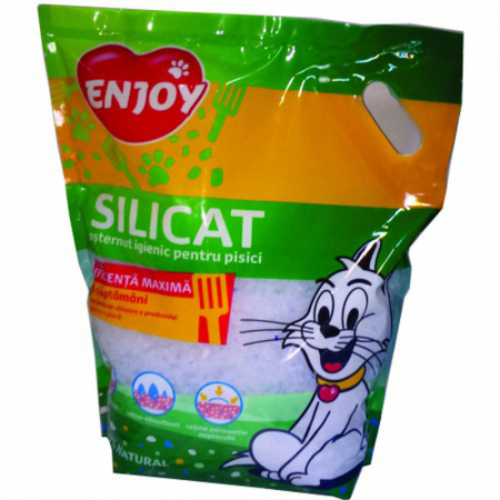 Asternut pentru litiere - Silicat Enjoy, 7.6 L