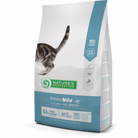 Pisici - Nature's Protection Cat Kitten Poultry with krill