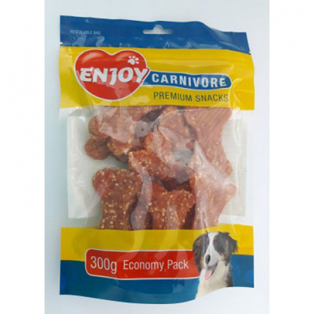 Recompense caini - Enjoy Carnivore oase cu pui si orez 300 g
