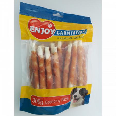 Recompense caini - Enjoy Carnivore Sticks cu pui 300 g