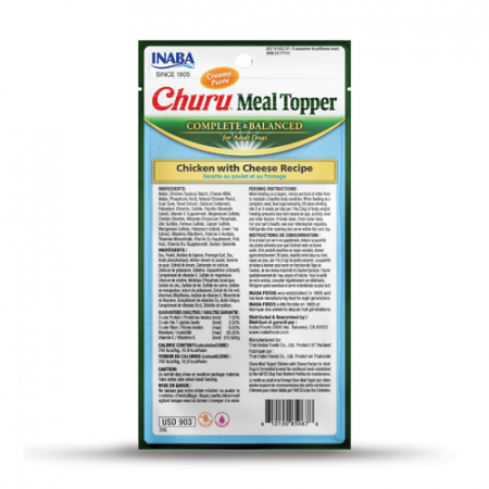 Inaba Churu Meal Topper Chicken with Cheese Recipe [1]