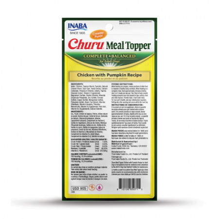 Inaba Churu Meal Topper Chicken with Pumpkin Recipe [1]