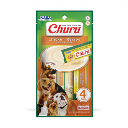 Recompense caini - Inaba Churu Rolls cu Pui, 4 buc