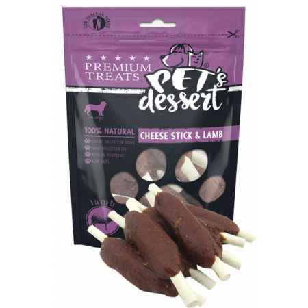 Recompense caini - Pet's Desert Dog Cheese Stick&Lamb