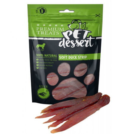 Recompense caini - Pet's Desert Dog Soft Duck Strip 80g LSD-02