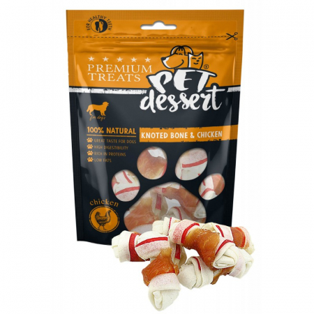 Recompense caini - Pet's Desert Dog Knoted Bone&Chicken