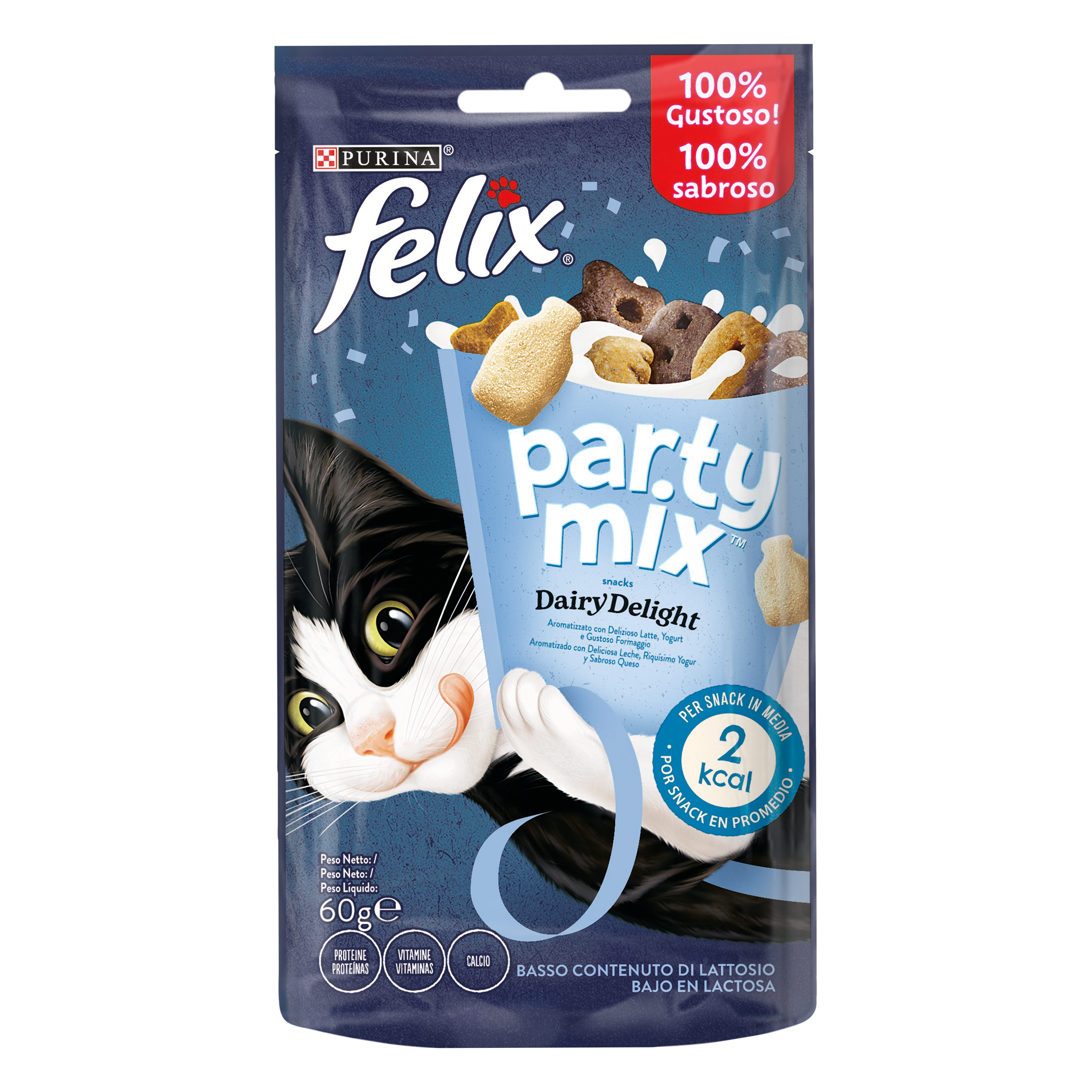 Pisici - Felix Party Mix Dairy Delight cu Lapte, Iaurt și Brânză