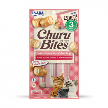 Recompense pisici - Inaba Churu Bites Tuna with Salmon Recipe