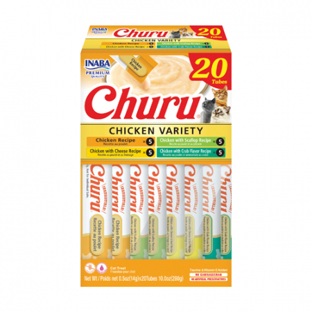 Recompense pisici - Inaba Churu Cat Chicken Varieties 20PCS