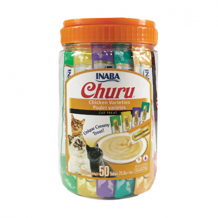 Recompense pisici - Inaba Churu Cat Chicken Variety Jar, 50PCS