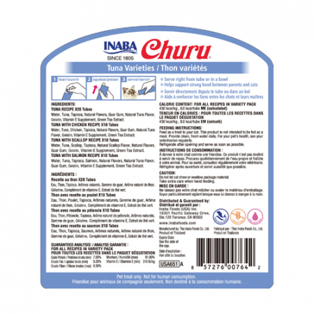Inaba Churu Cat Tuna Variety Jar, 50 PCS [1]