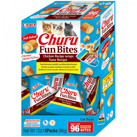 Recompense pisici - Inaba Churu Fun Bites Pui si Ton