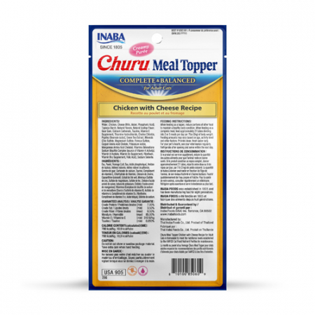 Inaba Churu Meal Topper Chicken with Cheese Recipe [1]