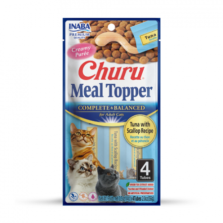 Recompense pisici - Inaba Churu Meal Topper Tuna with Scallop Recipe