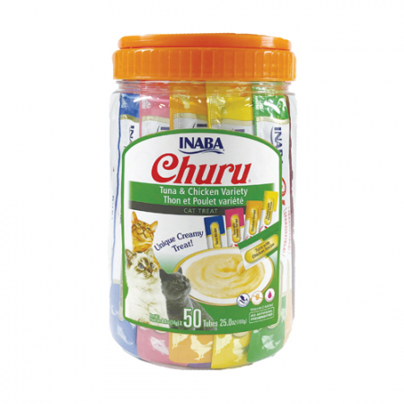 Pisici - Inaba Churu Tuna and Chicken Variety Jar, 50PCS