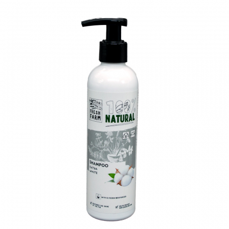 Sampon pentru caine - Fresh Farm Extra-White, 250ml