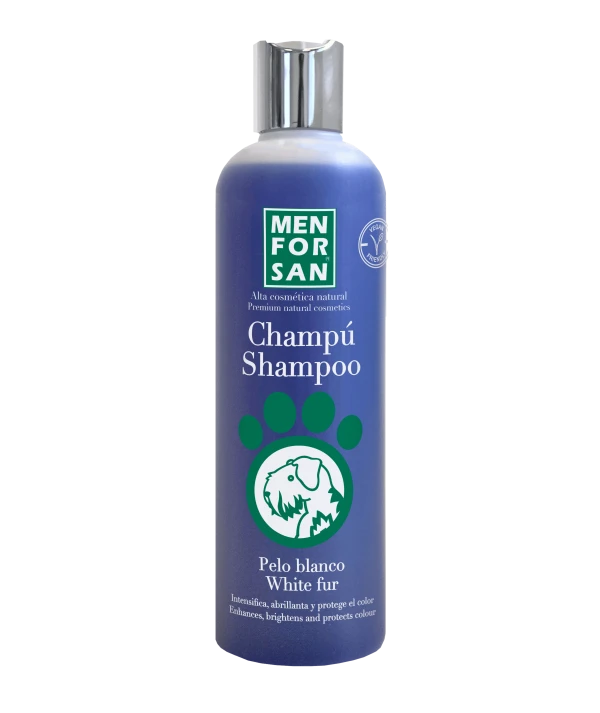 Sampon pentru caine - Menforsan Blana Alba, 300ml