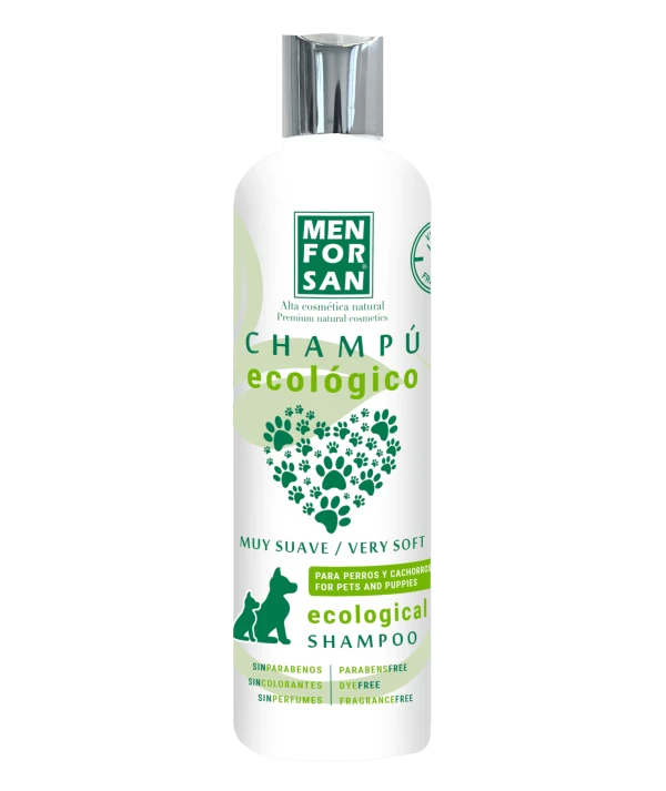 Sampon pentru caine - Menforsan Ecologic foarte delicat pentru caini, 300ml