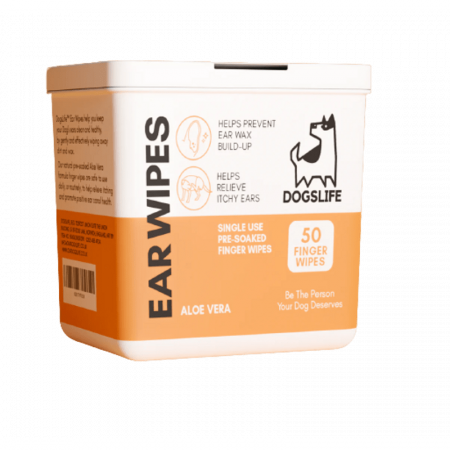 Igiena caini - Dogslife Ear Cleaning Wipes, pachet x 50 buc