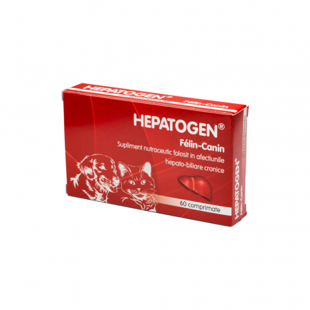 Vitamine pentru caini - Sofcanis Hepatogen Felin Canin, 60 comprimate