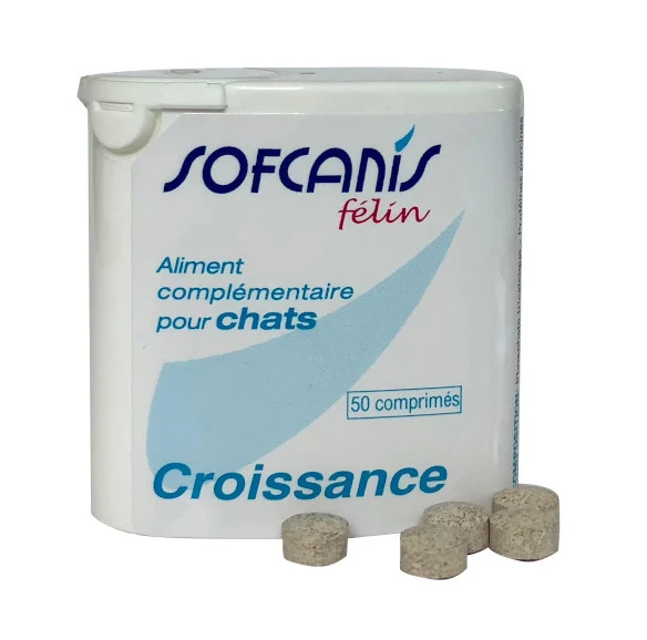 Suplimente vitamino minerale pisici - Sofcanis Felin Croissance x 50cp