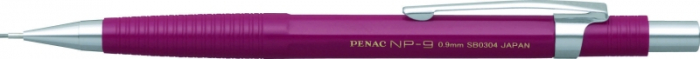 Creion mecanic profesional PENAC NP-9, 0.9mm, con metalic cu varf cilindric fix - corp bordeaux [1]