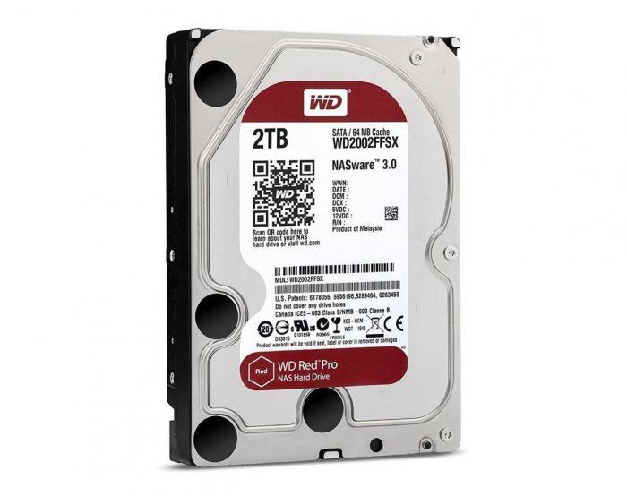 HDD Western Digital  Red Pro rev2, 2TB, 7200rpm, 64MB cache, SATA III [1]