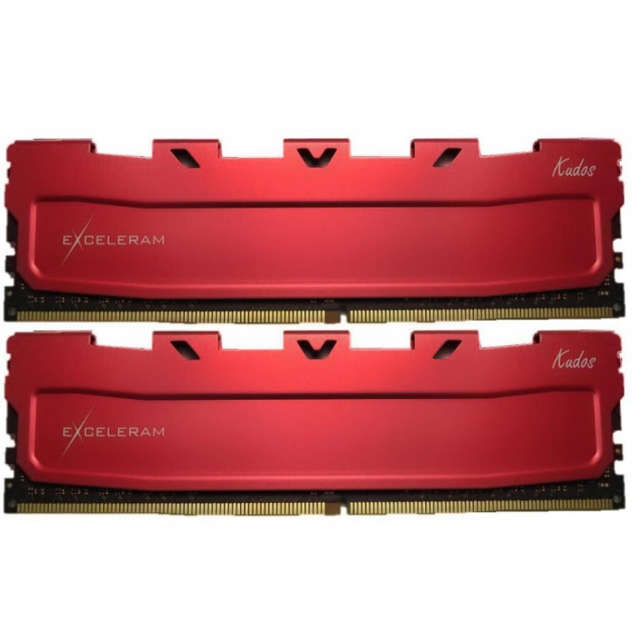 Memorie Exceleram Red Kudos 16GB DDR4 3000MHz CL16, Dual Channel Kit [1]