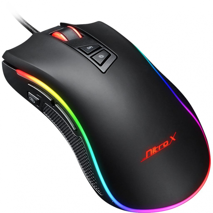 Mouse gaming GT-300+ negru iluminare RGB [2]