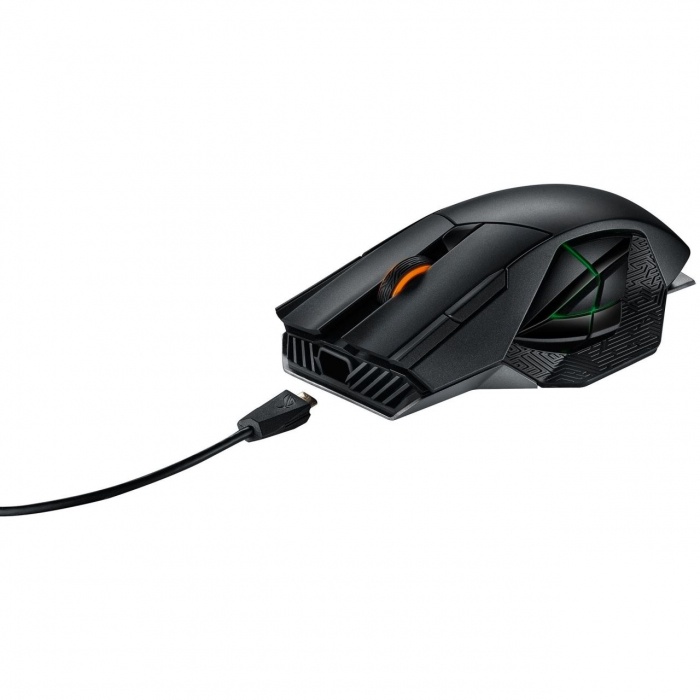 Mouse gaming wireless si cu fir Asus ROG Spahta negru [6]
