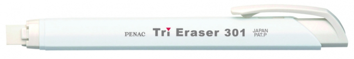 Radiera mecanica PENAC Tri Eraser, triunghiulara, 100% cauciuc - corp alb [1]