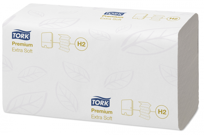 Servetele Z - TORK Xpress Premium Extra Soft, 2 straturi, 34x21.2cm, 100 bucati/set, 21 set/bax - albe [1]