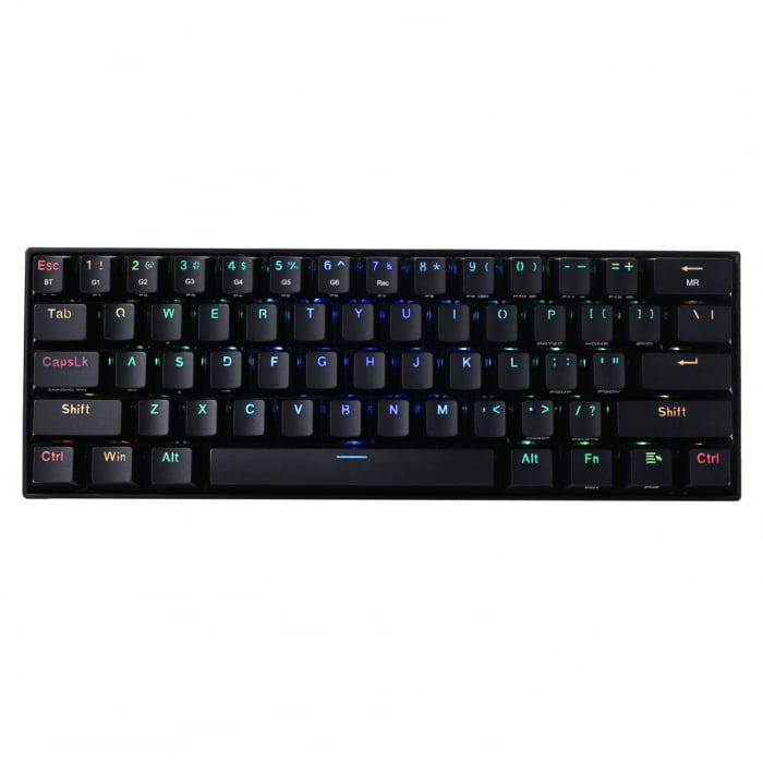 Tastatura Gaming Redragon Draconic RGB Mecanica Brown Switch Wired/Bluetooth, neagra [2]