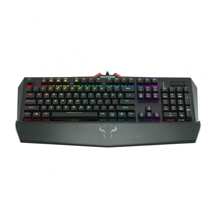 Tastatura gaming mecanica Riotoro Ghostwriter Elite Cherry MX Red neagra iluminare RGB [2]