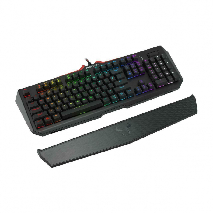 Tastatura gaming mecanica Riotoro Ghostwriter Elite Cherry MX Silent Red neagra iluminare RGB [3]