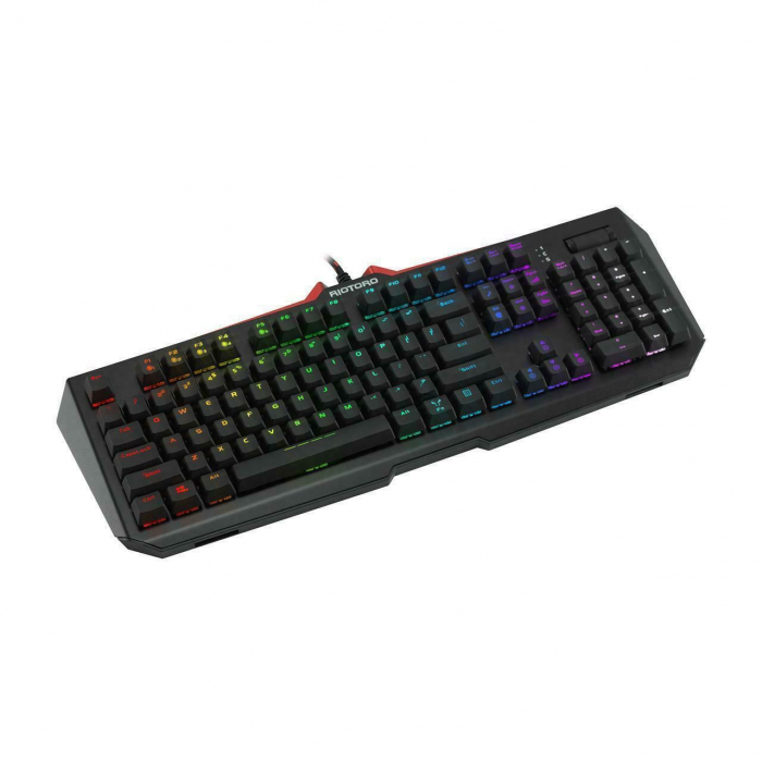 Tastatura gaming mecanica Riotoro Ghostwriter Elite Cherry MX Silent Red neagra iluminare RGB [5]