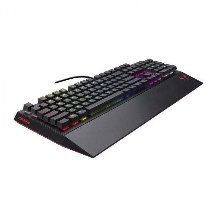 Tastatura gaming mecanica Riotoro Ghostwriter neagra Cherry Black iluminare RGB [4]