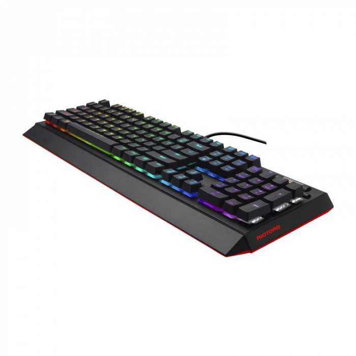 Tastatura gaming mecanica Riotoro Ghostwriter neagra Cherry Black iluminare RGB [5]
