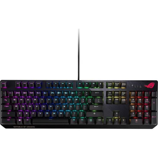 Tastatura mecanica gaming Asus ROG Strix Scope Cherry MX Red RGB neagra [1]